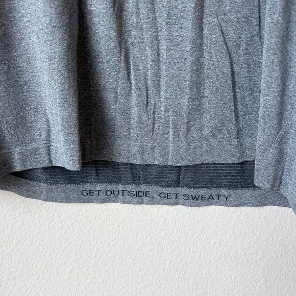 Lululemon Heather Gray Metal Vent Tech Short Sleeve Tee Size L - Picture 4 of 5